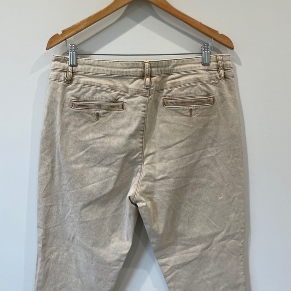 Chino by Anthropologie Slim Beige Washed Relaxed Chino Pants - Picture 8 of 12